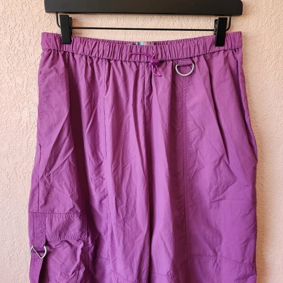 Urban Outfitters Jana Balloon Nylon Purple Cargo Pants - Picture 3 of 8